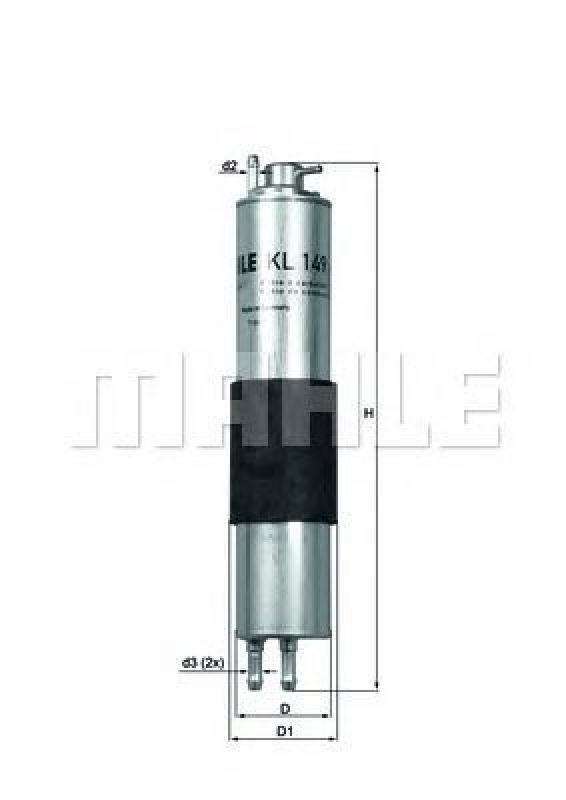 KL 149 KNECHT 76592984 - Fuel filter