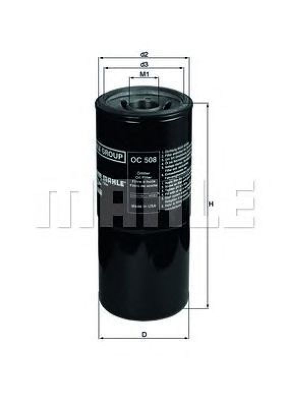 OC 508 KNECHT 76808356 - Oil Filter