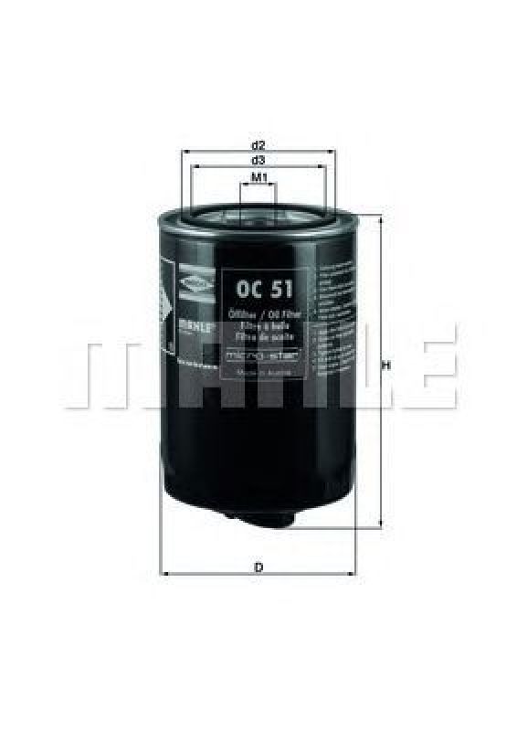 OC 51 KNECHT 77844665 - Oil Filter MULTICAR