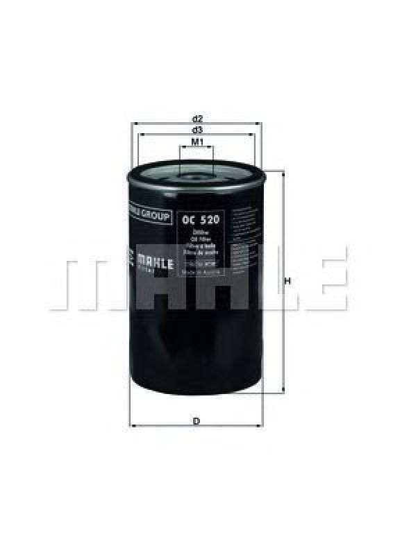 OC 520 KNECHT 76832489 - Oil Filter RENAULT TRUCKS