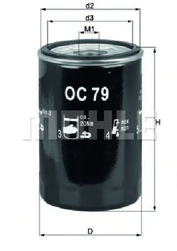 OC 79 KNECHT 77642978 - Oil Filter