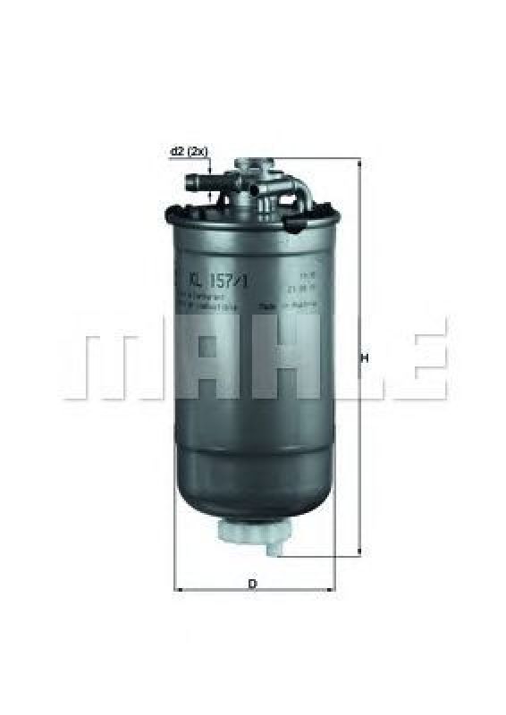 KL 157/1D KNECHT 76663702 - Fuel filter VW