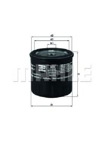 OC 9 KNECHT 72014074 - Oil Filter