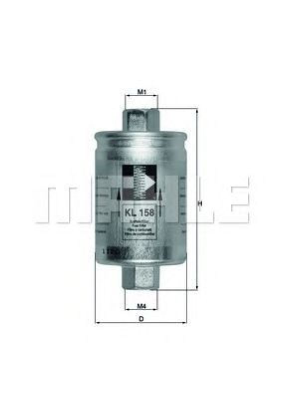 KL 158 KNECHT 79804600 - Fuel filter DAEWOO, OLDSMOBILE, LAND ROVER, CHEVROLET