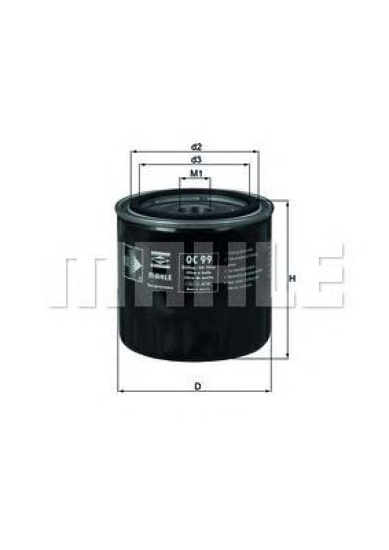 OC 99 KNECHT 77832876 - Oil Filter RENAULT, TATA, RENAULT TRUCKS