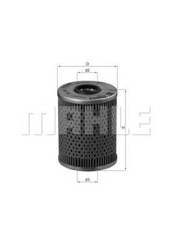 OX 187D KNECHT 76564470 - Oil Filter WIESMANN