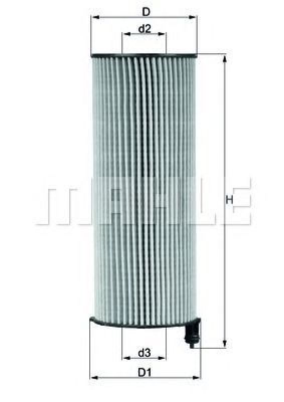 OX 196/2D KNECHT 70551811 - Oil Filter