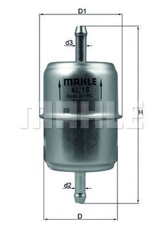 KL 18 OF KNECHT 77056351 - Fuel filter
