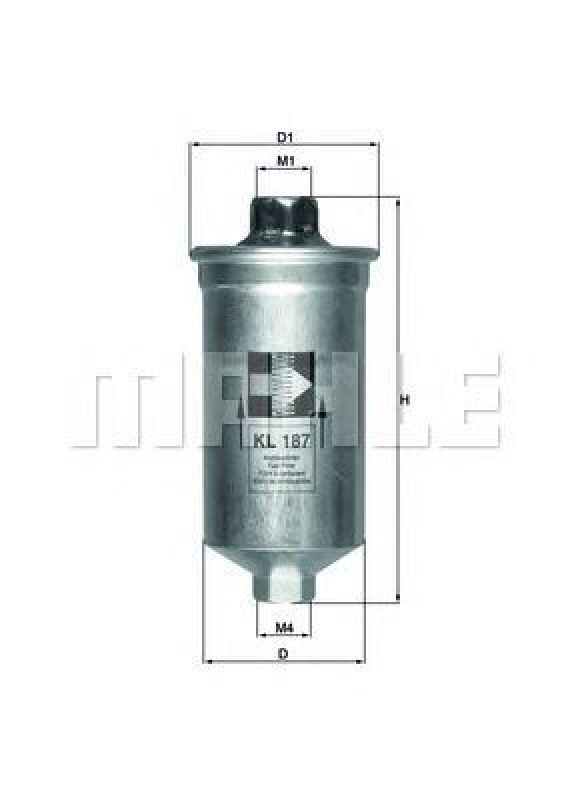 KL 187 KNECHT 79861667 - Fuel filter