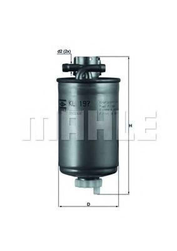 KL 197 KNECHT 78486029 - Fuel filter