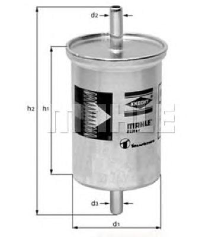 KL 2 KNECHT 76557748 - Fuel filter VW, SEAT, CHERY