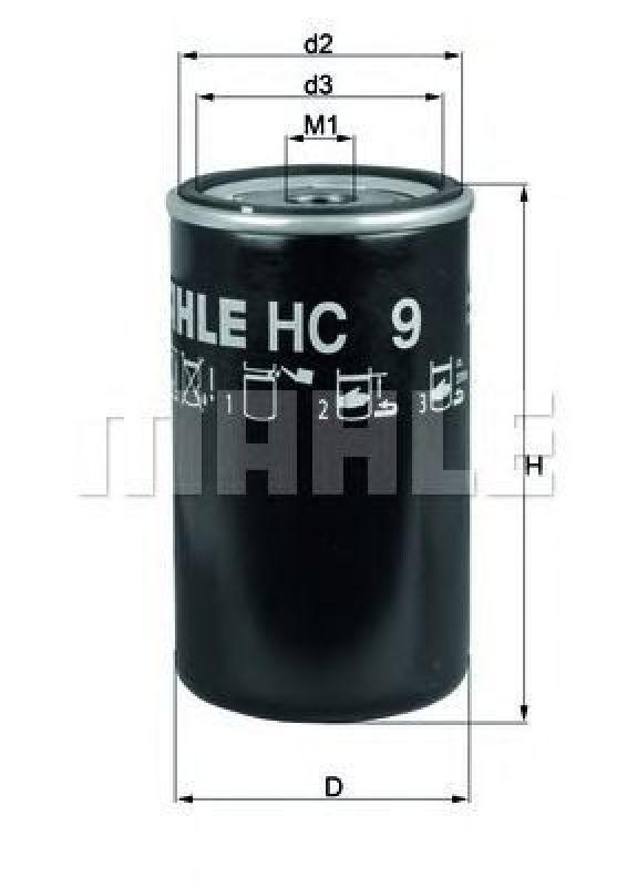 HC 9 KNECHT 77400617 - Hydraulic Filter, automatic transmission