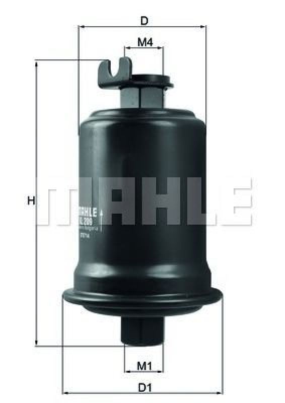 KL 209 KNECHT 78444291 - Fuel filter