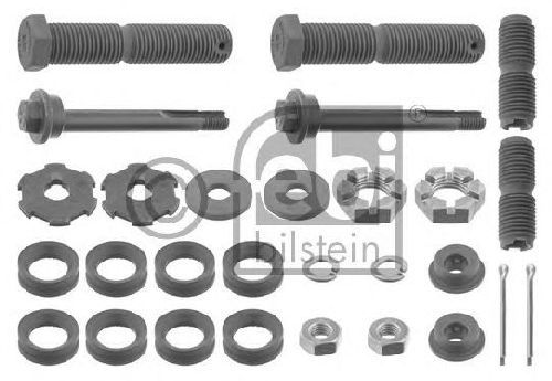 FEBI BILSTEIN 01119 - Mounting Kit, control lever Front Axle left and right | Upper | Lower