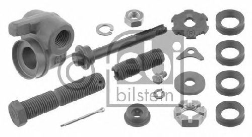 FEBI BILSTEIN 01129 - Mounting Kit, control lever Front Axle left and right | Upper | Lower