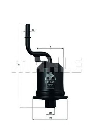 KL 246 KNECHT 76544530 - Fuel filter
