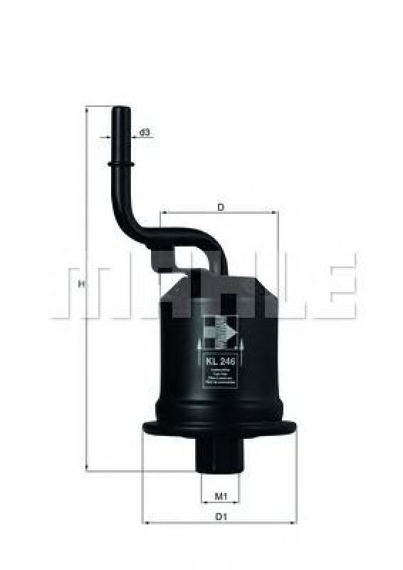 KL 246 KNECHT 76544530 - Fuel filter