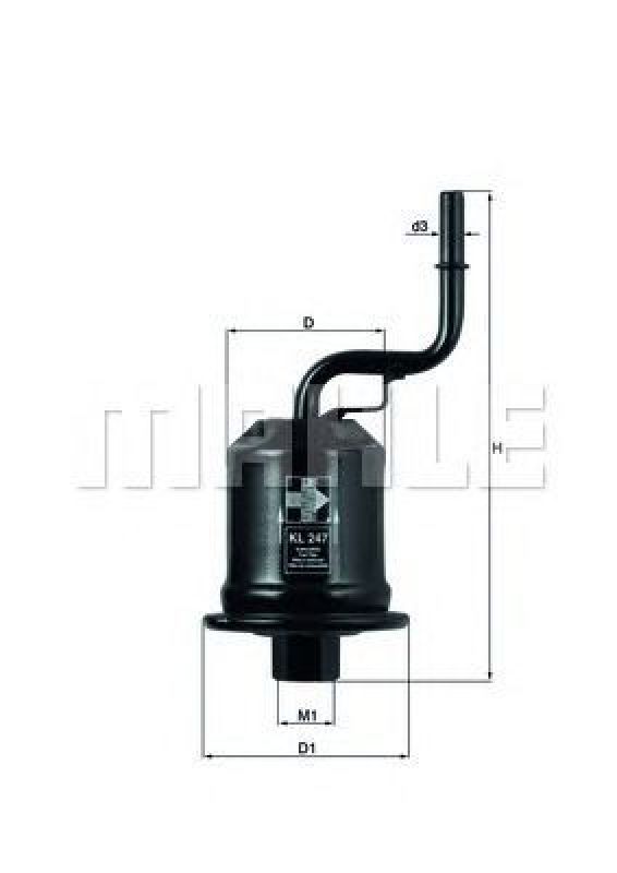 KL 247 KNECHT 76544555 - Fuel filter