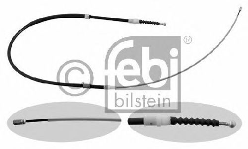 FEBI BILSTEIN 30766 - Cable, parking brake Left Rear | Right Rear VW