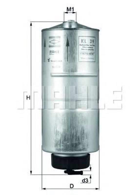KL 39 KNECHT 77438062 - Fuel filter