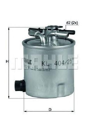 KL 404/25 KNECHT 70349775 - Fuel filter DACIA, RENAULT