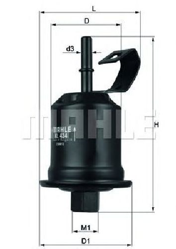 KL 434 KNECHT 76693071 - Fuel filter