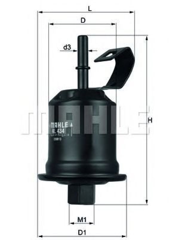 KL 434 KNECHT 76693071 - Fuel filter