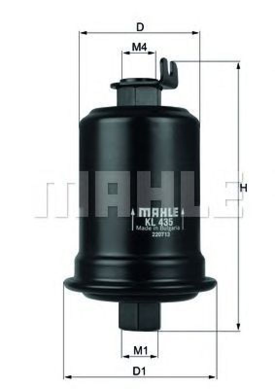KL 435 KNECHT 76693055 - Fuel filter
