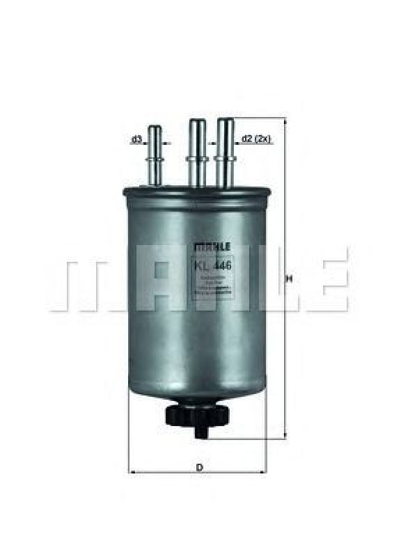 KL 446 KNECHT 76830798 - Fuel filter SSANGYONG, KIA, FORD