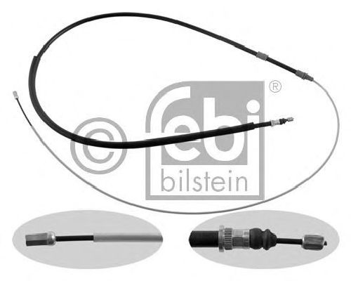 FEBI BILSTEIN 33207 - Cable, parking brake Left Rear | Right Rear RENAULT