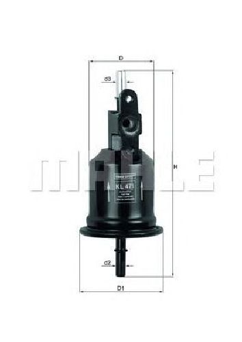 KL 471 KNECHT 76832836 - Fuel filter