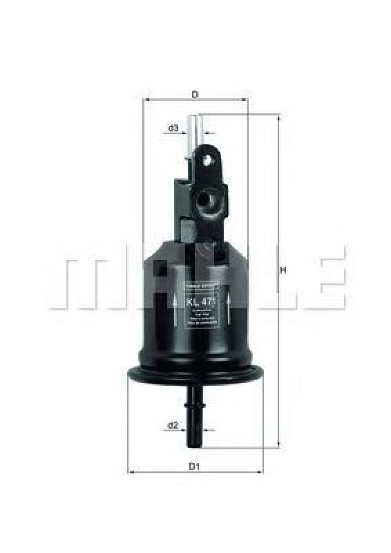 KL 471 KNECHT 76832836 - Fuel filter