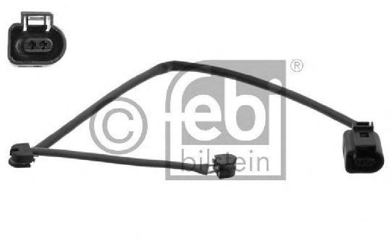 FEBI BILSTEIN 33998 - Warning Contact, brake pad wear Front Axle left and right PORSCHE