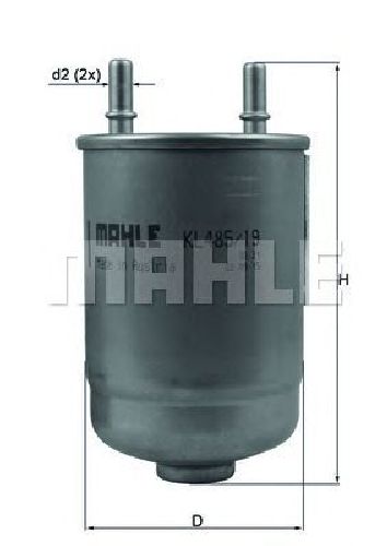 KL 485/19D KNECHT 72375060 - Fuel filter RENAULT
