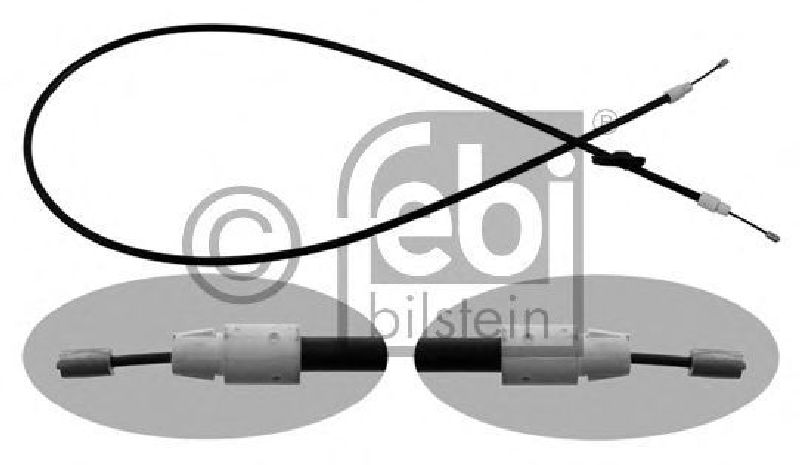 FEBI BILSTEIN 34906 - Cable, parking brake Front MERCEDES-BENZ