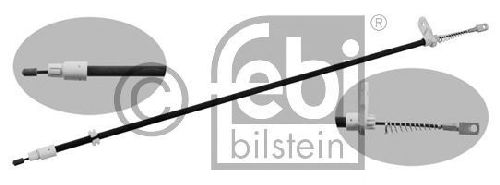 FEBI BILSTEIN 34907 - Cable, parking brake Left Rear MERCEDES-BENZ
