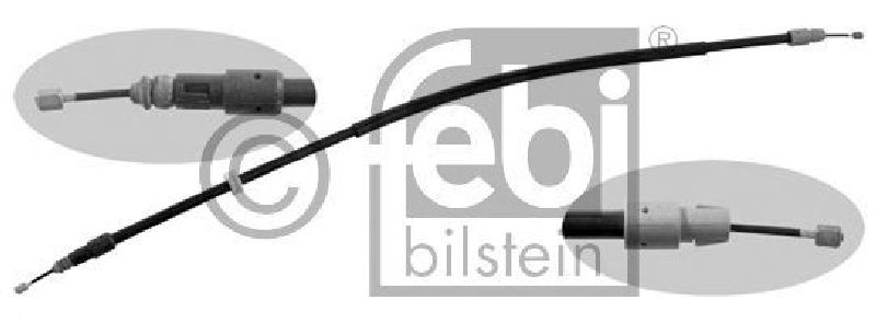 FEBI BILSTEIN 34908 - Cable, parking brake Left Rear | Right Rear MERCEDES-BENZ