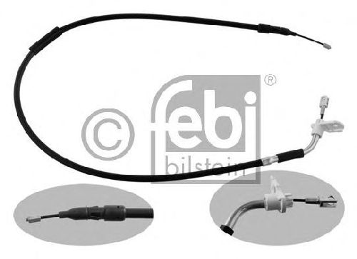FEBI BILSTEIN 34909 - Cable, parking brake Right Rear MERCEDES-BENZ