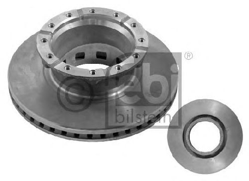 FEBI BILSTEIN 35339 - Brake Disc Rear Axle | Front Axle IVECO, IRISBUS