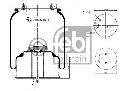 FEBI BILSTEIN 35672 - Boot, air suspension Front Axle left and right SCANIA