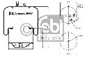 FEBI BILSTEIN 35690 - Boot, air suspension Rear Axle left and right