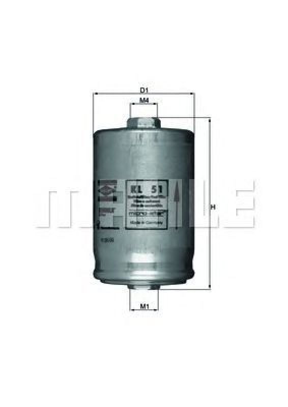 KL 51 KNECHT 78741571 - Fuel filter