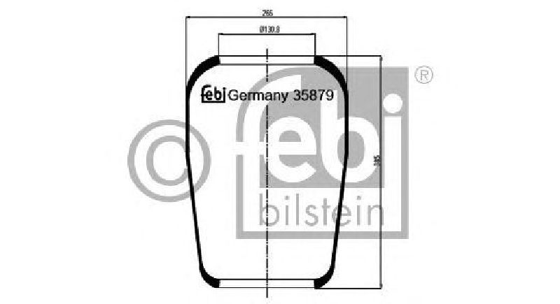 FEBI BILSTEIN 35879 - Boot, air suspension VOLVO