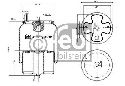 FEBI BILSTEIN 35884 - Boot, air suspension Front Axle left and right VOLVO