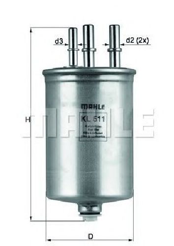 KL 511 KNECHT 70350425 - Fuel filter FORD