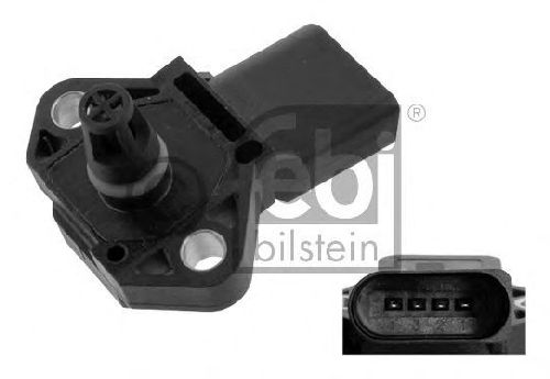 FEBI BILSTEIN 36116 - Sensor, boost pressure SEAT, VW, SKODA, AUDI, MITSUBISHI