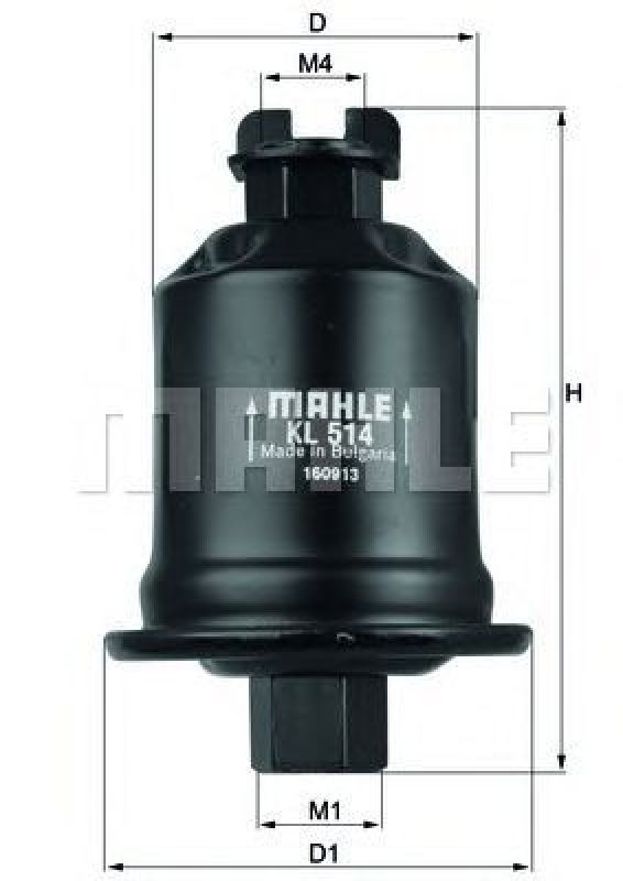 KL 514 KNECHT 70350409 - Fuel filter