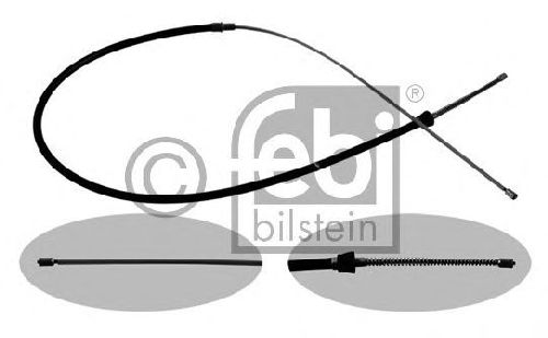 FEBI BILSTEIN 36348 - Cable, parking brake Left Rear | Right Rear SEAT, VW