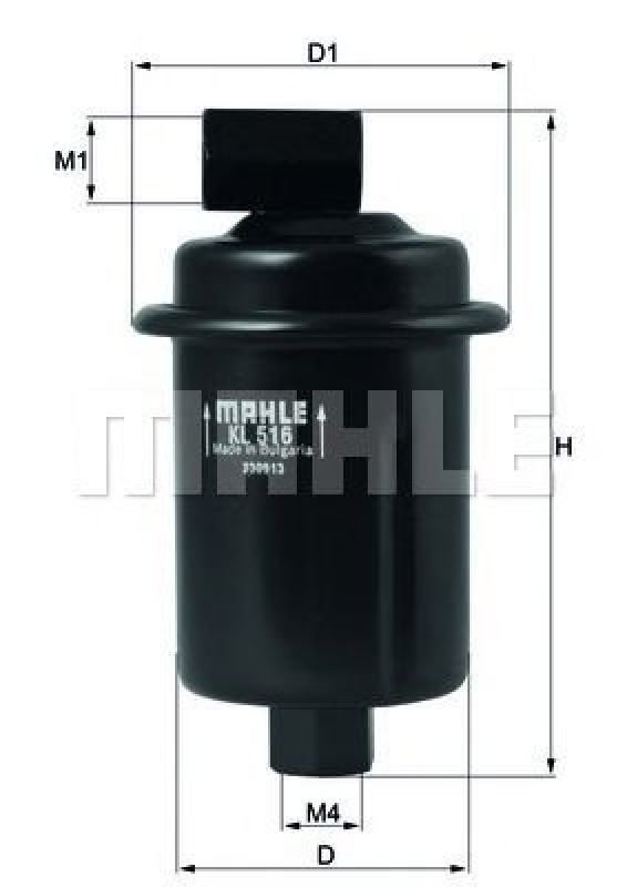 KL 516 KNECHT 70350405 - Fuel filter HYUNDAI