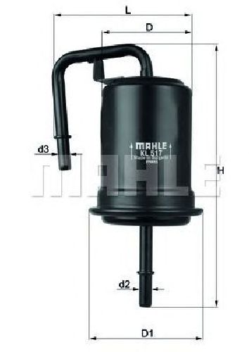 KL 517 KNECHT 70350411 - Fuel filter